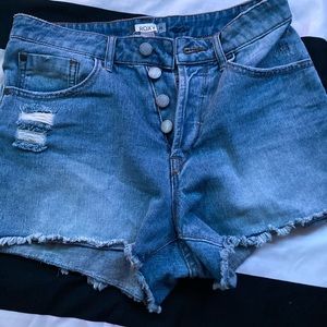 High waisted shorts